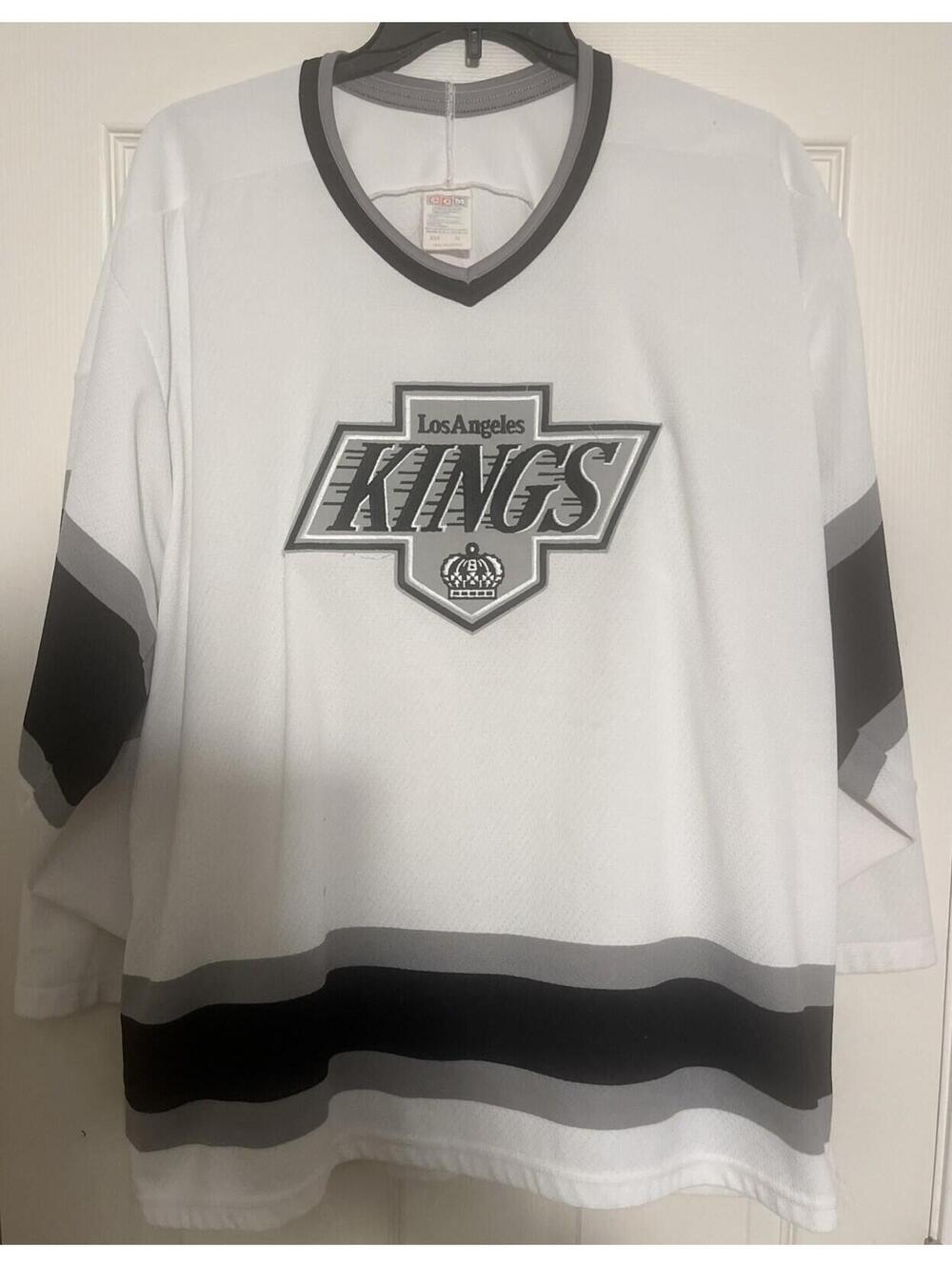 Vintage 90s CCM Los Angeles Kings LA NHL Hockey Jersey Size XL White